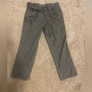 Dockers Gray 38x32 Mens Pleated Classic Fit